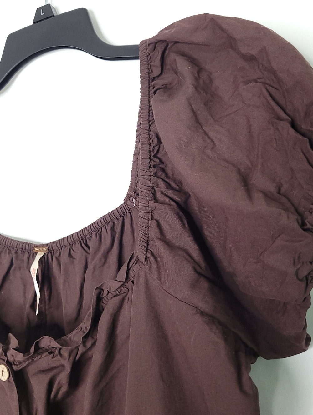 FREE PEOPLE Women's A Sight For Sore Eyes Brown Romper MEDIUM - Picture 5 of 12